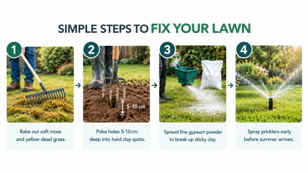 Simple steps to fix your lawn